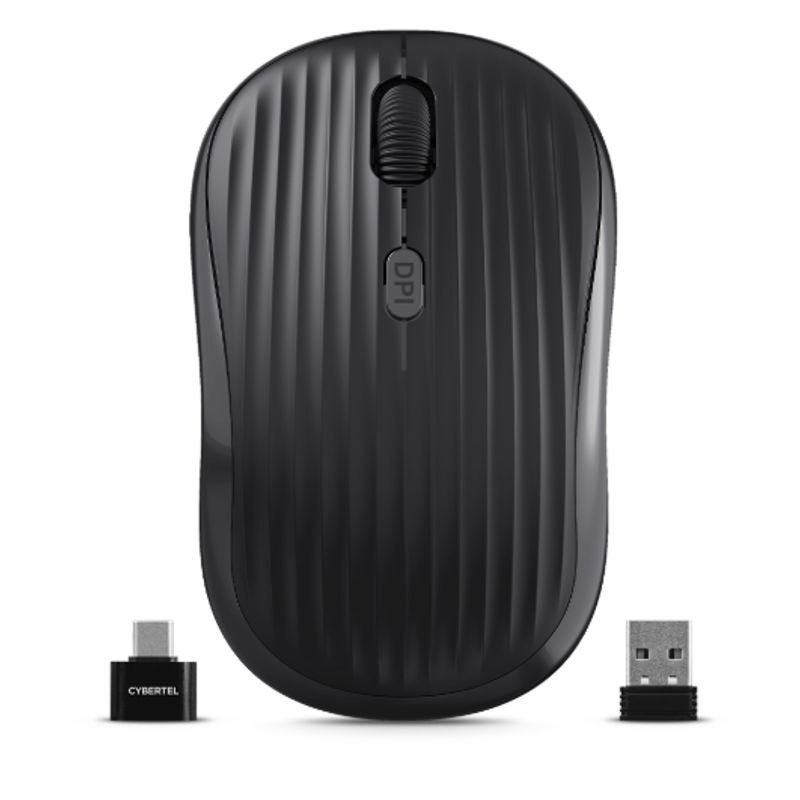 CYBERTEL - Mouse Inalambrico ACCORD CYB M701-3M BT WIFI RECARGABLE Negro CYBERTEL