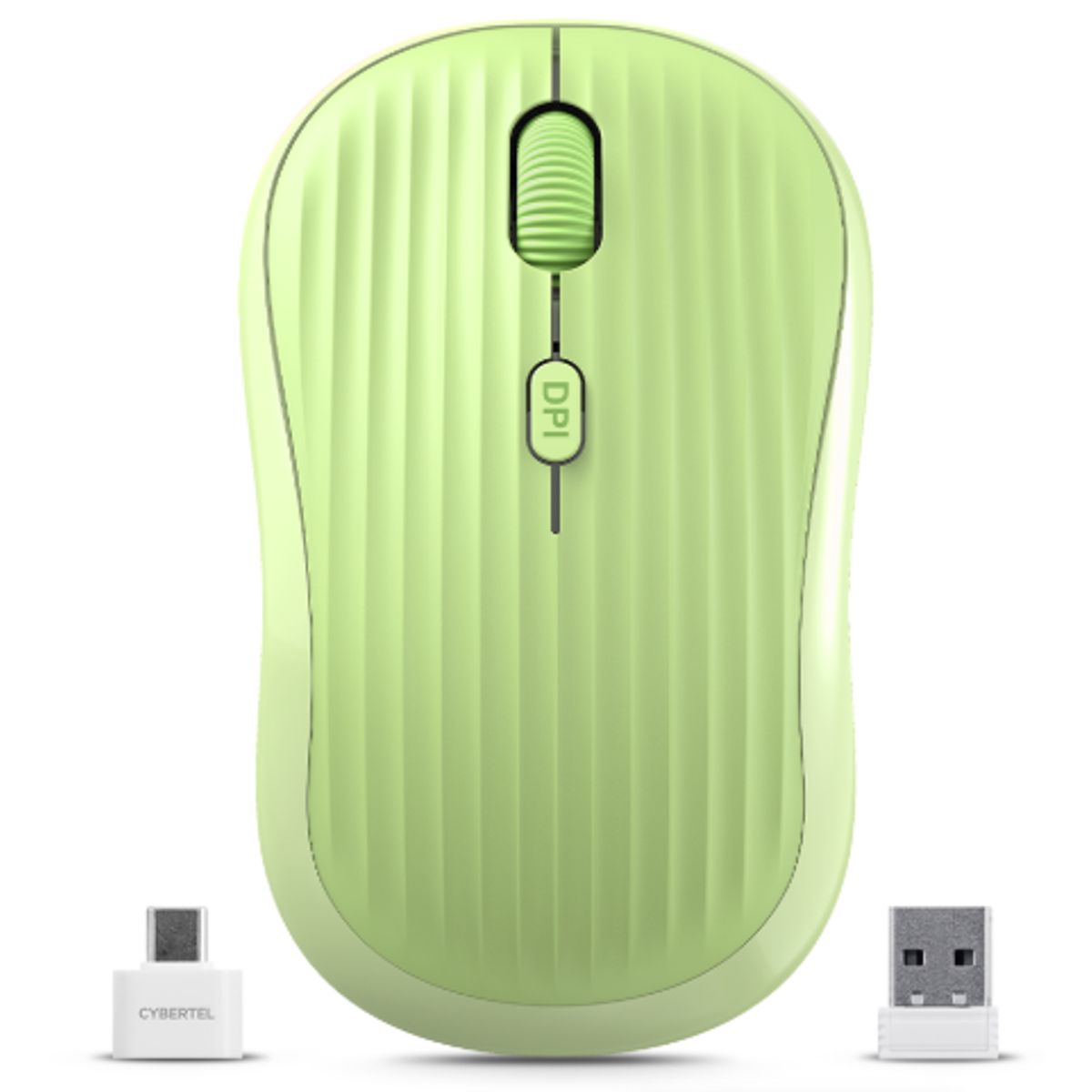 CYBERTEL - Mouse Inalambrico ACCORD CYB M701-3M BT WIFI RECARGABLE Verde CYBERTEL