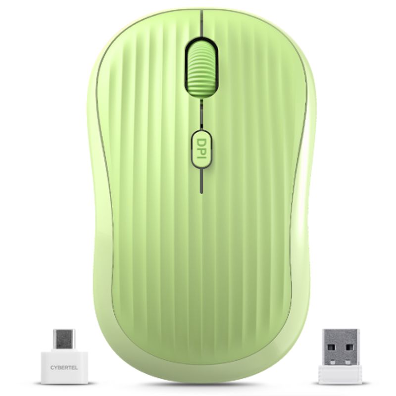 CYBERTEL - Mouse Inalambrico ACCORD CYB M701-3M BT WIFI RECARGABLE Verde CYBERTEL