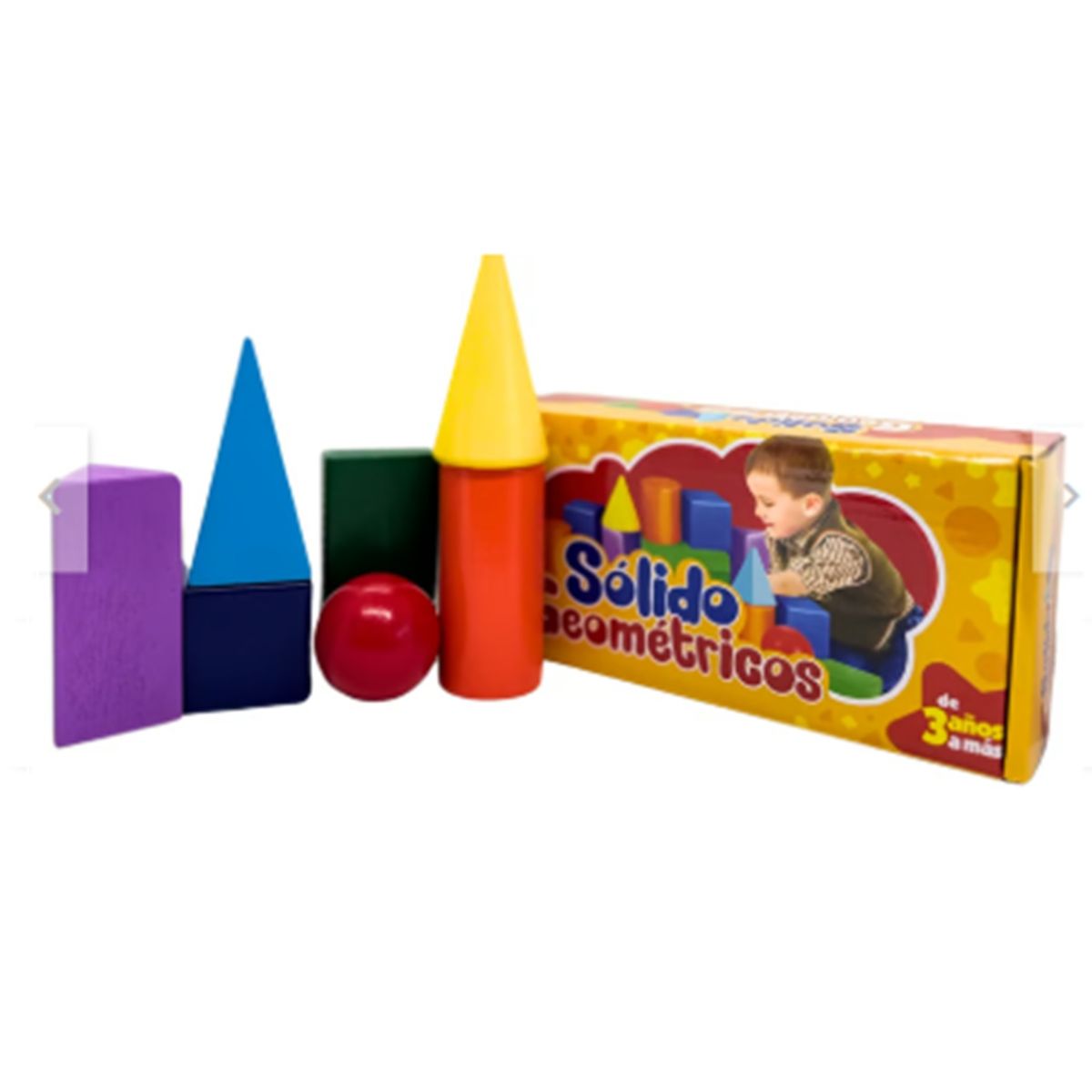 GENERICO - Juguete Didáctico Set de Sólidos Geométricos Coloridos