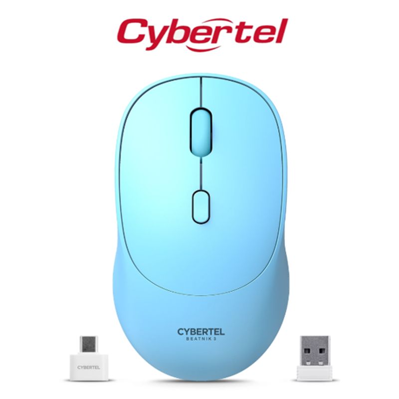 CYBERTEL - Mouse Inalambrico BEATNIK 3 CYB M704-3M BT WIFI Recargable CYBERTEL