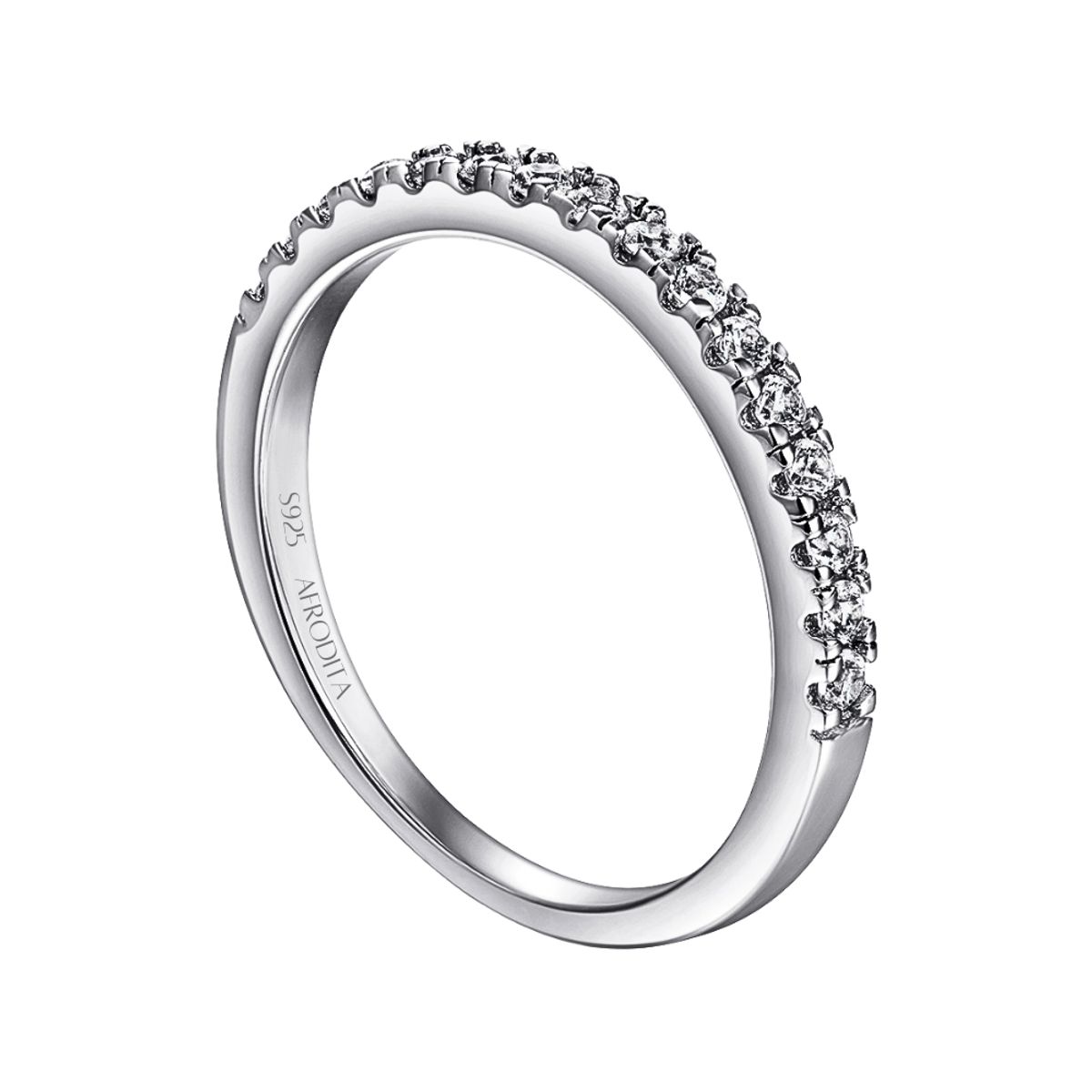 AFRODITA - Anillo Churumbela Afrodita 373 Plata Maciza Bañado En Oro Blanco