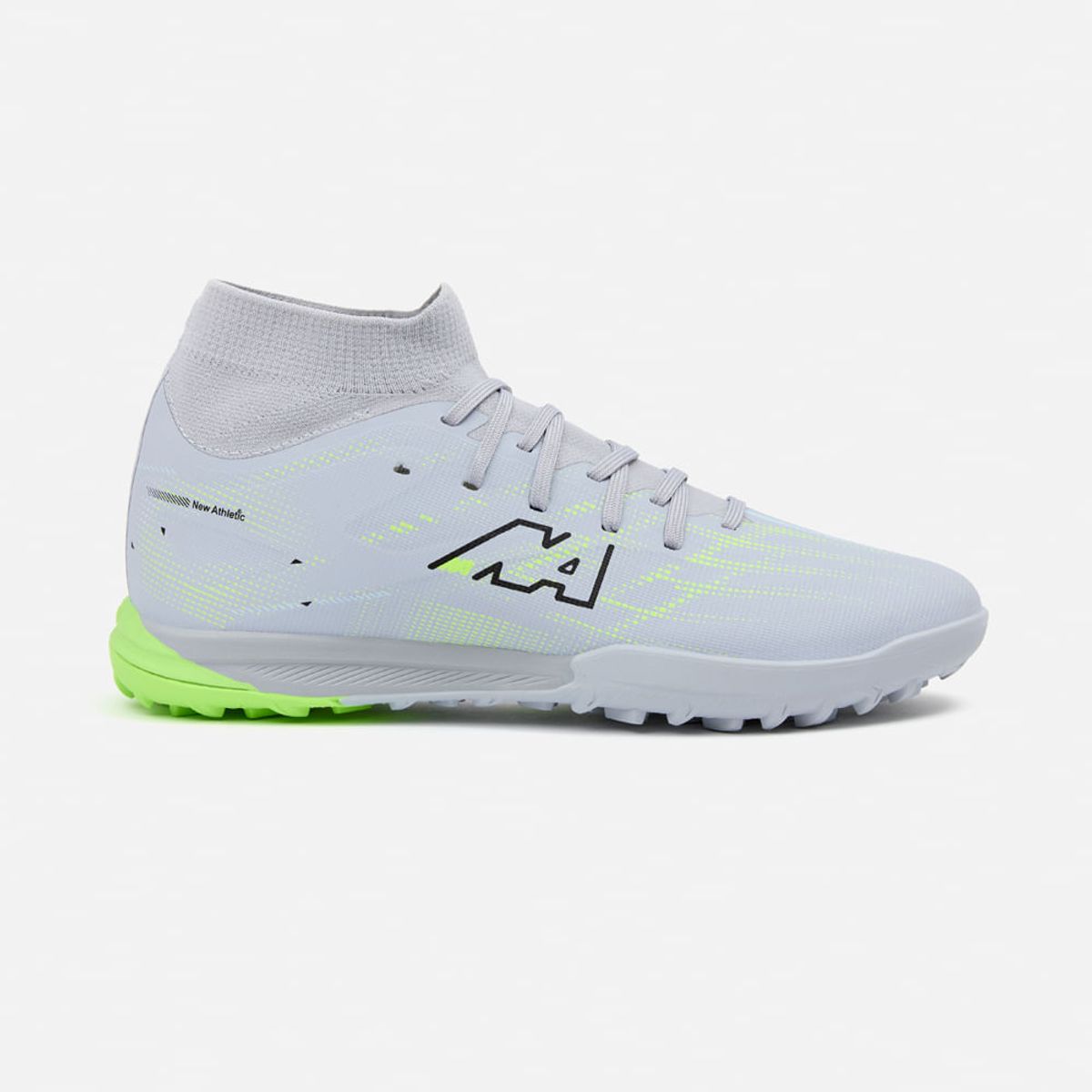 NEW ATHLETIC - Zapatillas New Athletic Football Vortex103 Gris Con Verde Limón Juvenil