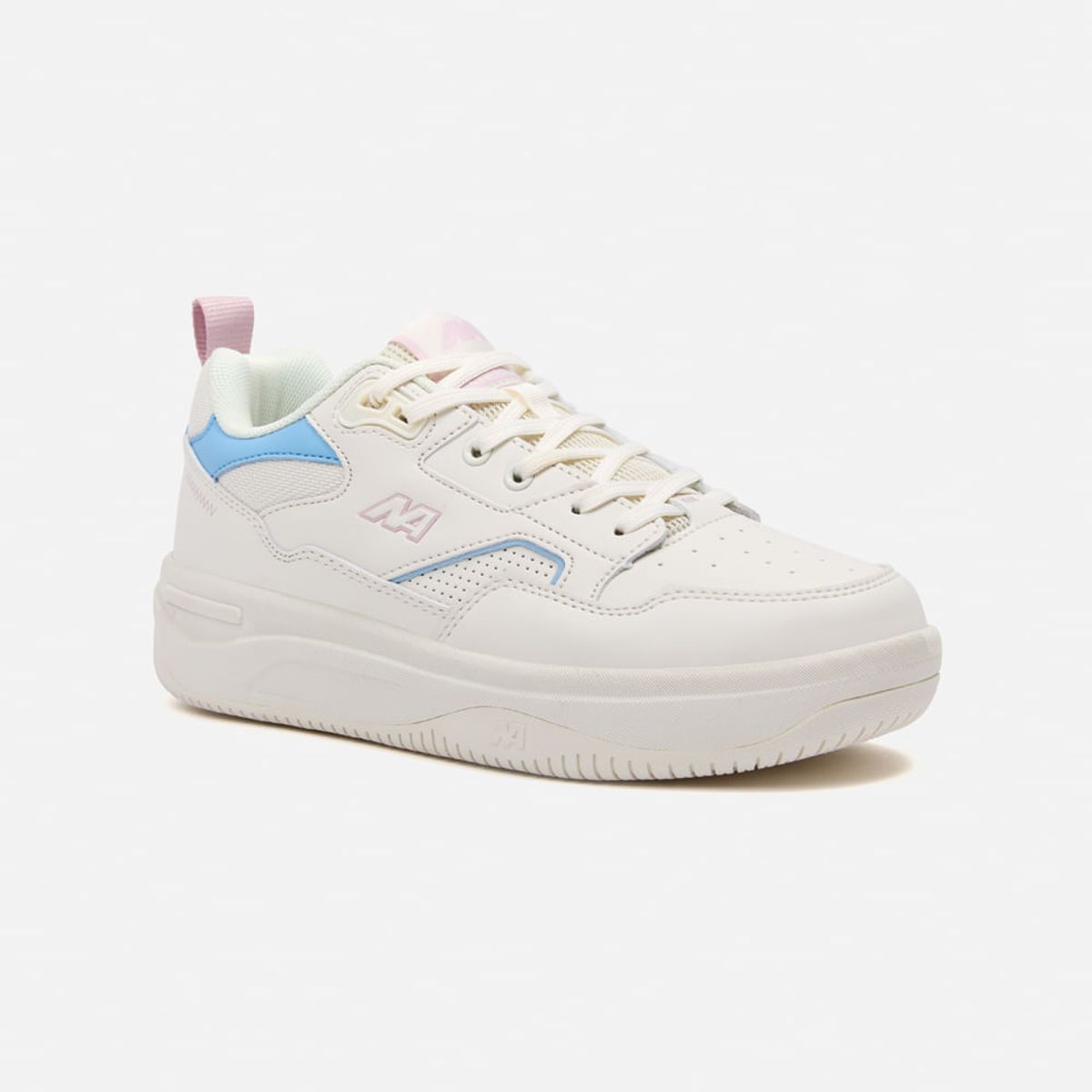 NEW ATHLETIC - Zapatillas New Athletic Skateboarding Kuel95 Crema Con Celeste Mujer