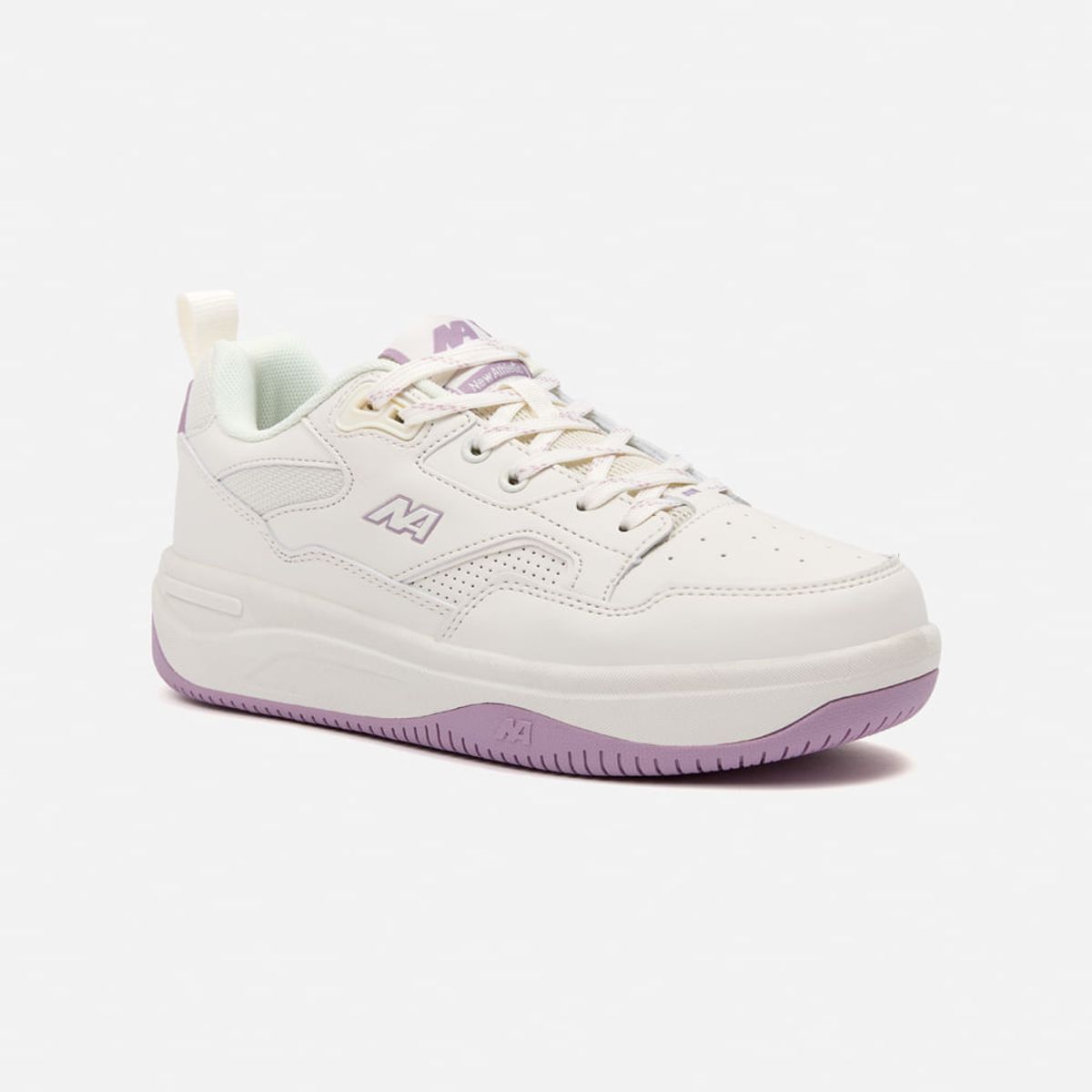 NEW ATHLETIC - Zapatillas New Athletic Skateboarding Kuel95 Crema Con Lila Mujer