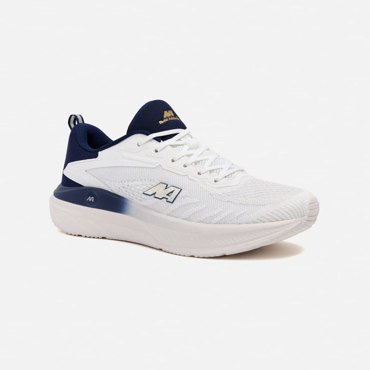 NEW ATHLETIC - Zapatillas New Athletic Running Speed137 Crema Con Azul Oscuro Hombre