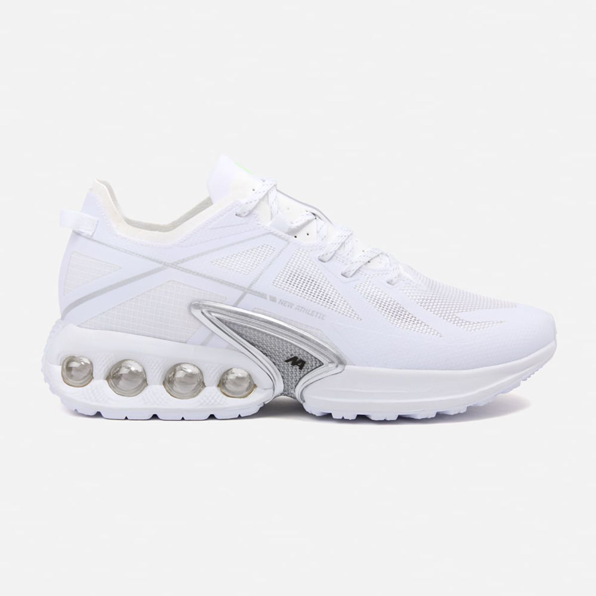 NEW ATHLETIC - Zapatillas New Athletic Running Wind112 Blanco Con Plateado Hombre