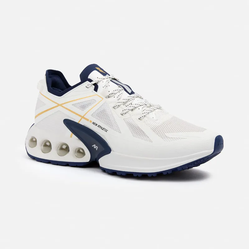 NEW ATHLETIC - Zapatillas New Athletic Running Wind112 Crema Con Azul Oscuro Hombre