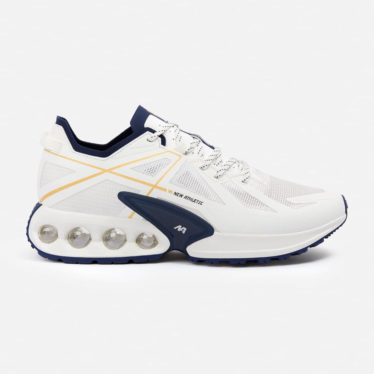 NEW ATHLETIC - Zapatillas New Athletic Running Wind112 Crema Con Azul Oscuro Hombre