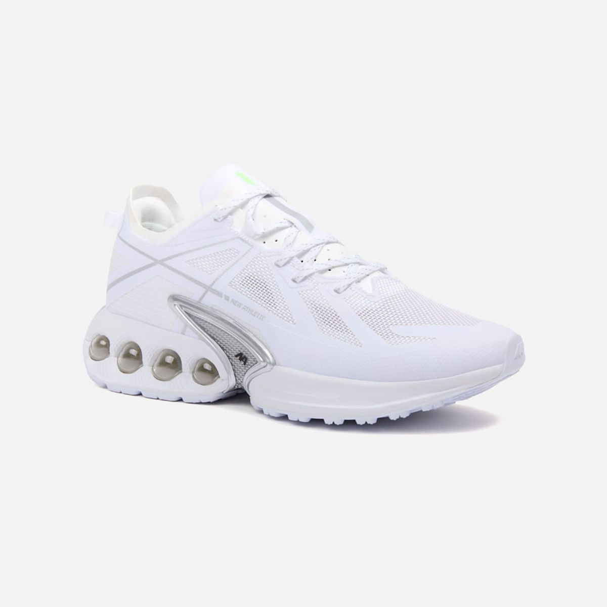 NEW ATHLETIC - Zapatillas New Athletic Running Wind112 Blanco Con Plateado Mujer