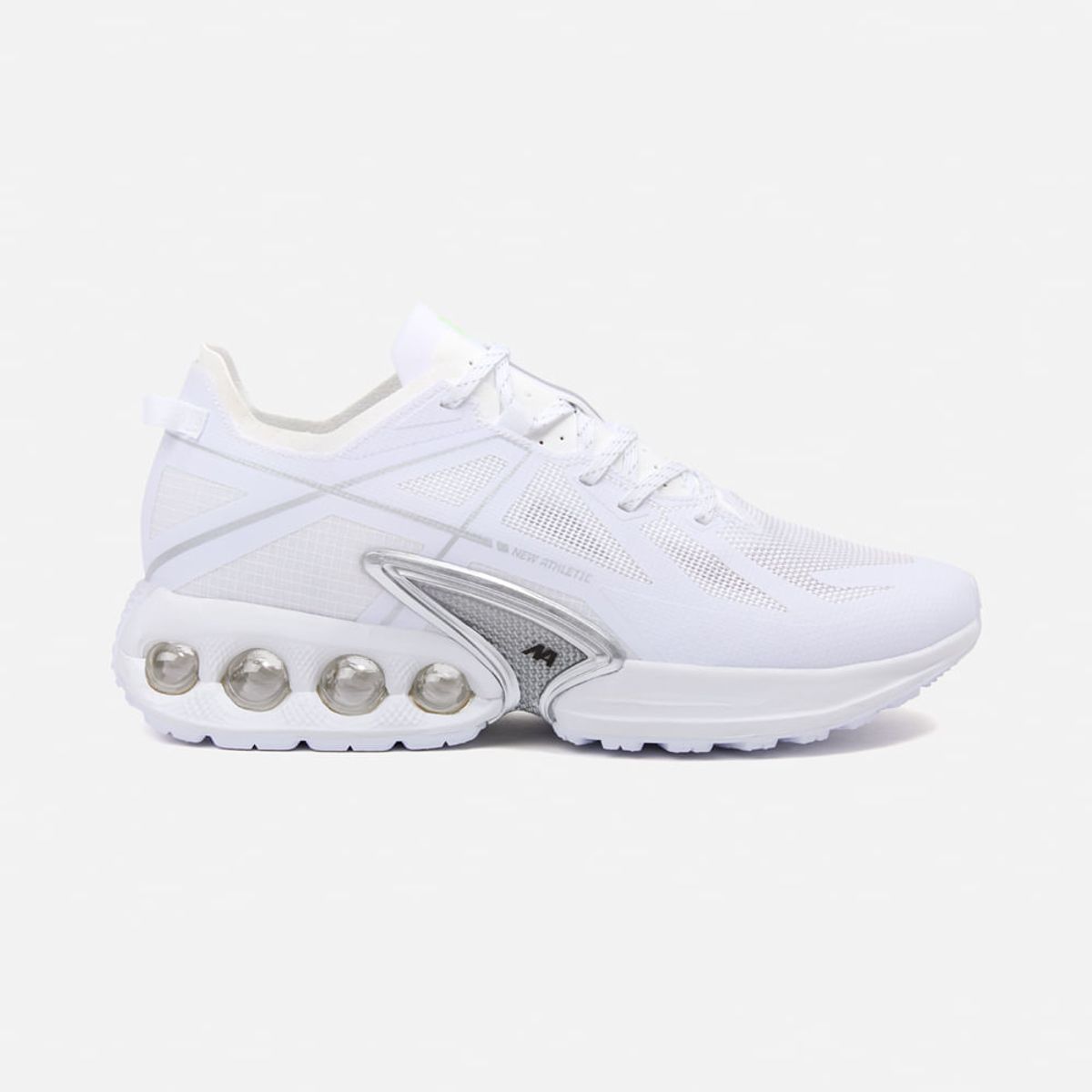 NEW ATHLETIC - Zapatillas New Athletic Running Wind112 Blanco Con Plateado Mujer