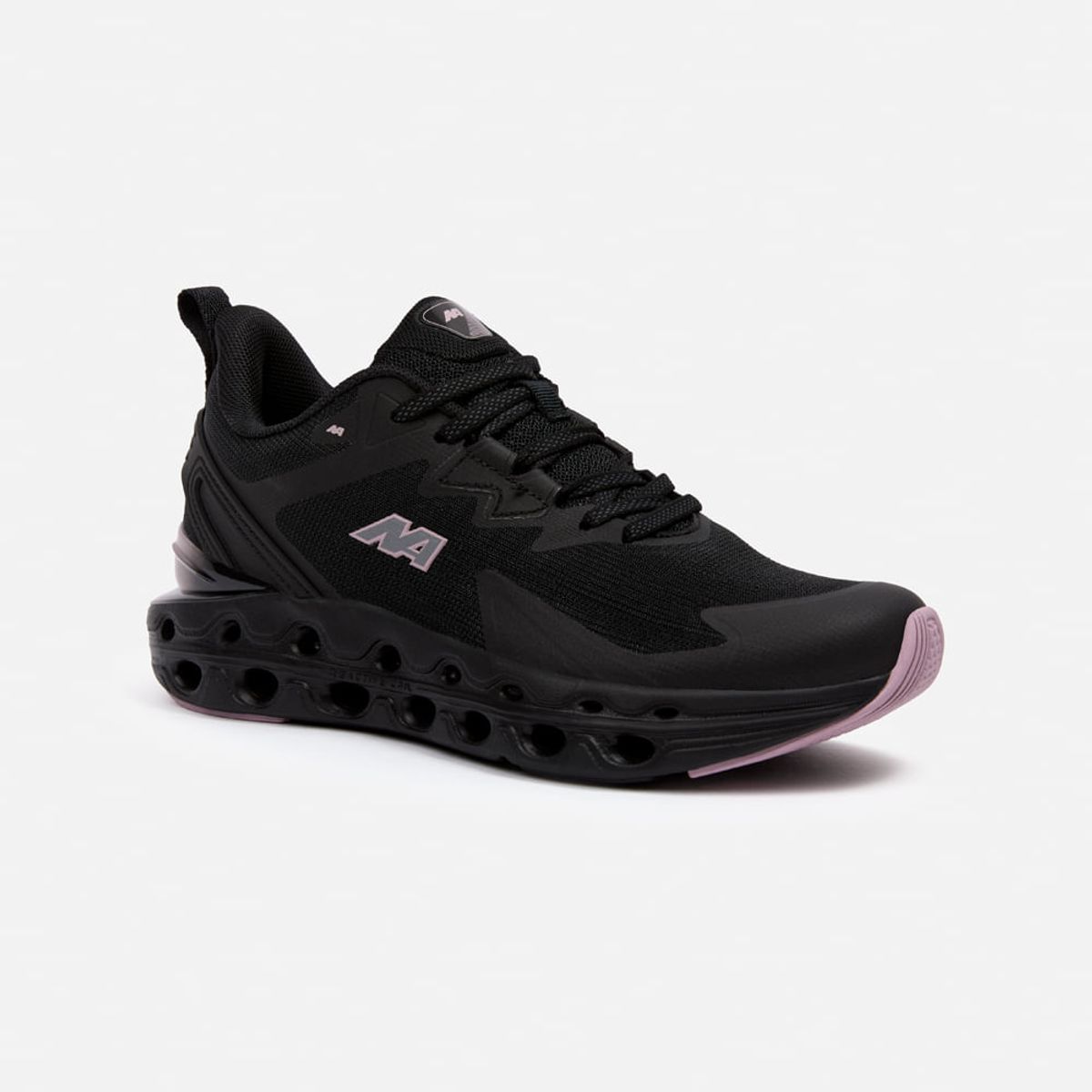 NEW ATHLETIC - Zapatillas New Athletic Running Croil143 Negro Con Lila Mujer