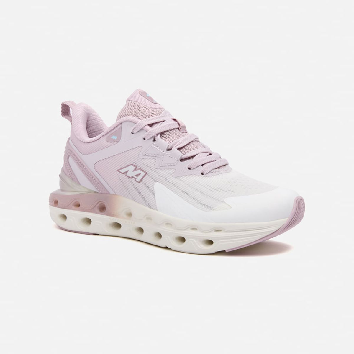 NEW ATHLETIC - Zapatillas New Athletic Running Croil143 Crema Con Rosado Mujer