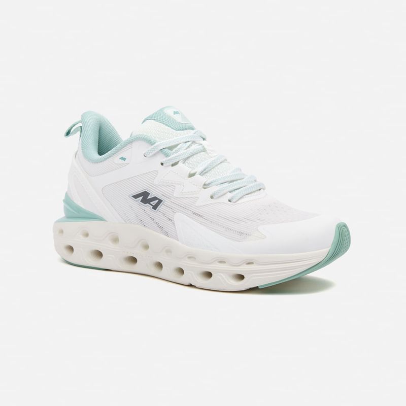 NEW ATHLETIC - Zapatillas New Athletic Running Croil143 Crema Con Verde Jade Mujer