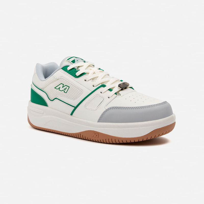 NEW ATHLETIC - Zapatillas New Athletic Skateboarding Kuel93 Crema Con Verde Mujer