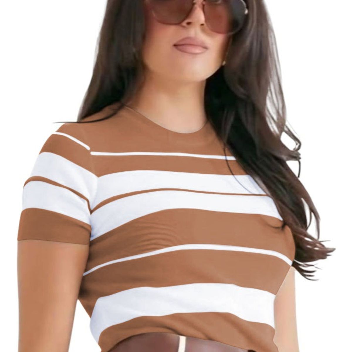 GENERICO - Polo Mujer Hilo New Ecoshoping 359G-17 Color Camello