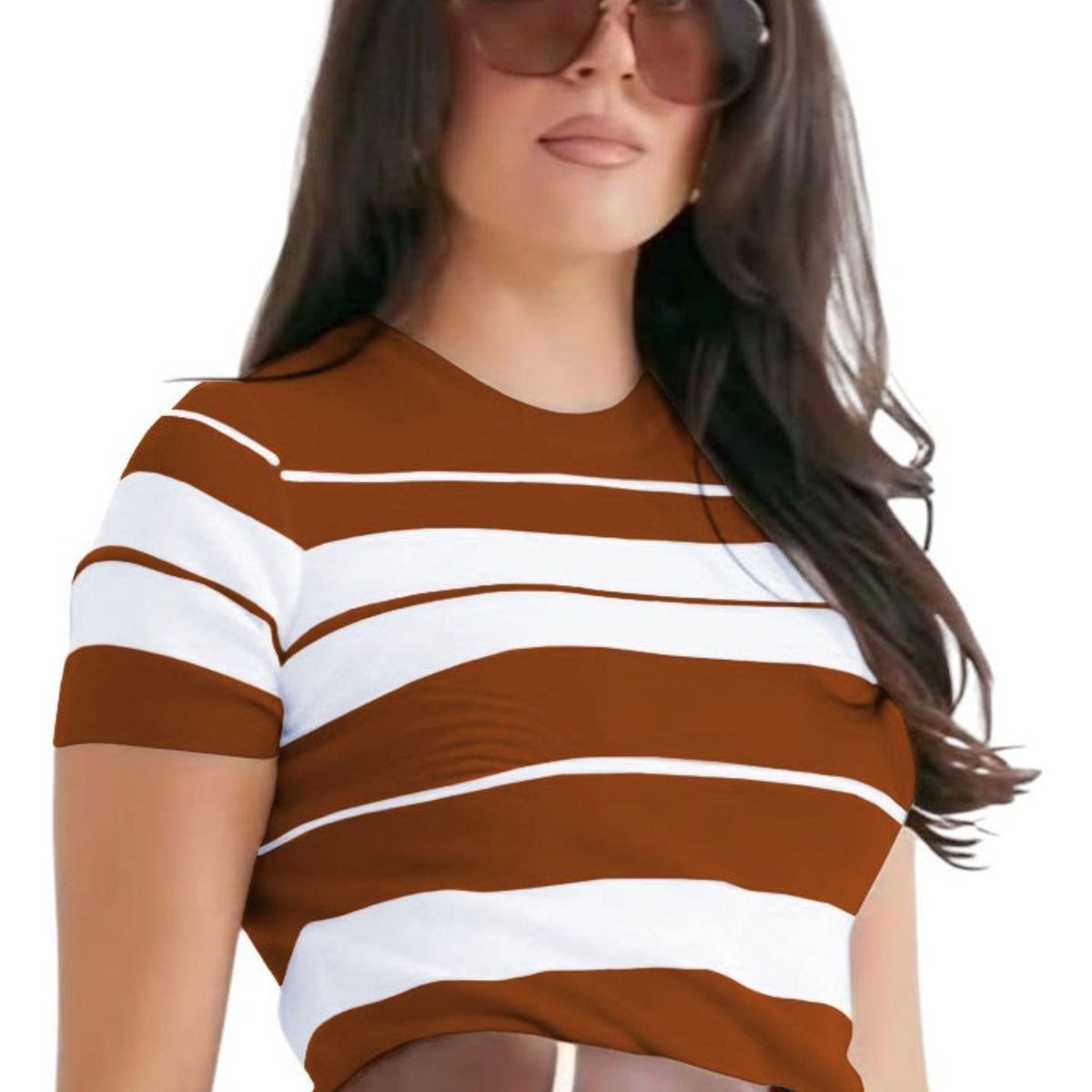 GENERICO - Polo Mujer Hilo New Ecoshoping 359G-17 Color Marron