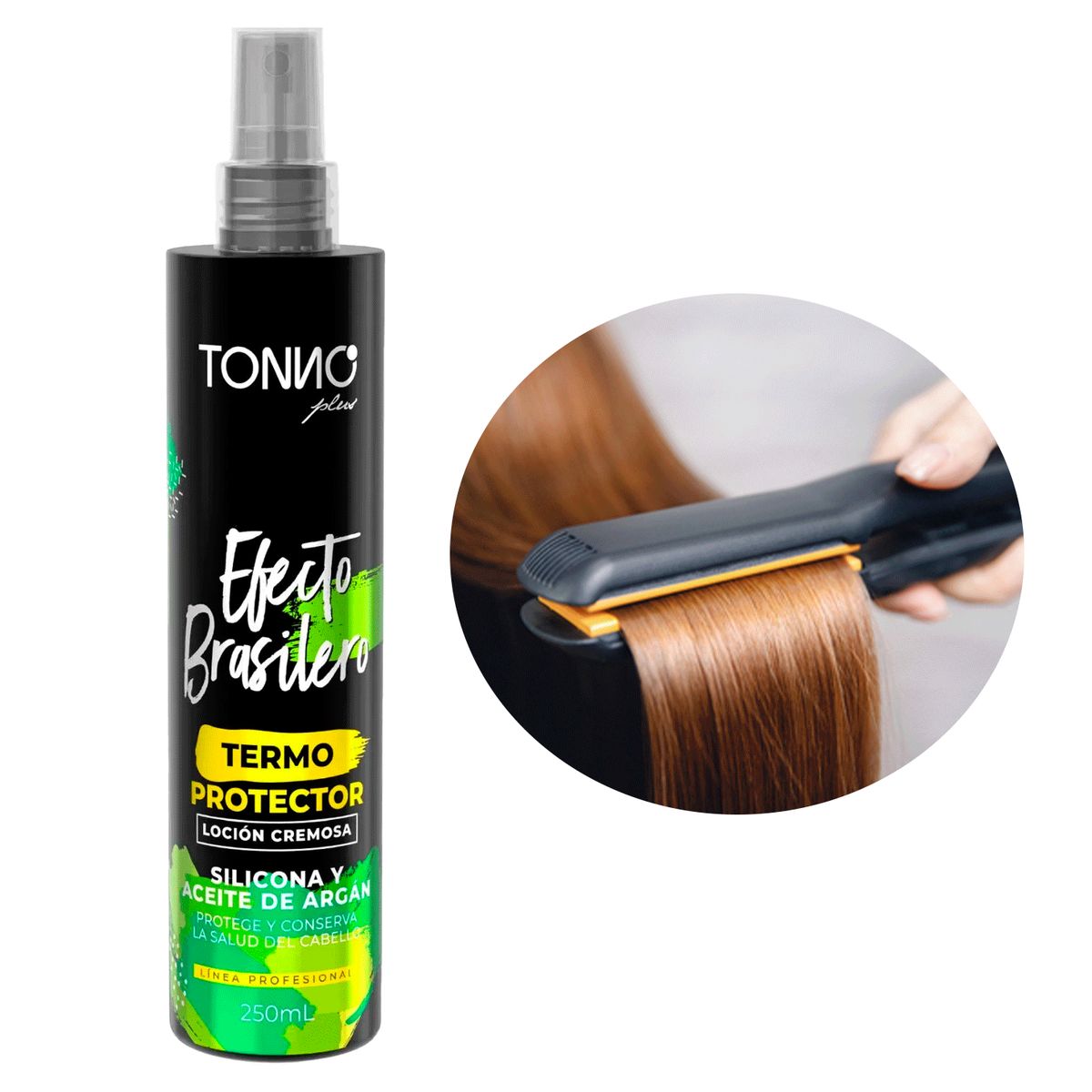 TONNO PLUS - Protector de Térmico Efecto Brazilero con Aceite de Argan