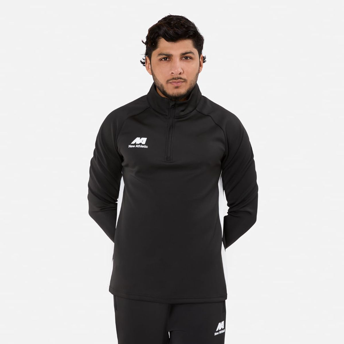 NEW ATHLETIC - Buzo New Athletic Reflex45 Negro Con Blanco Hombre