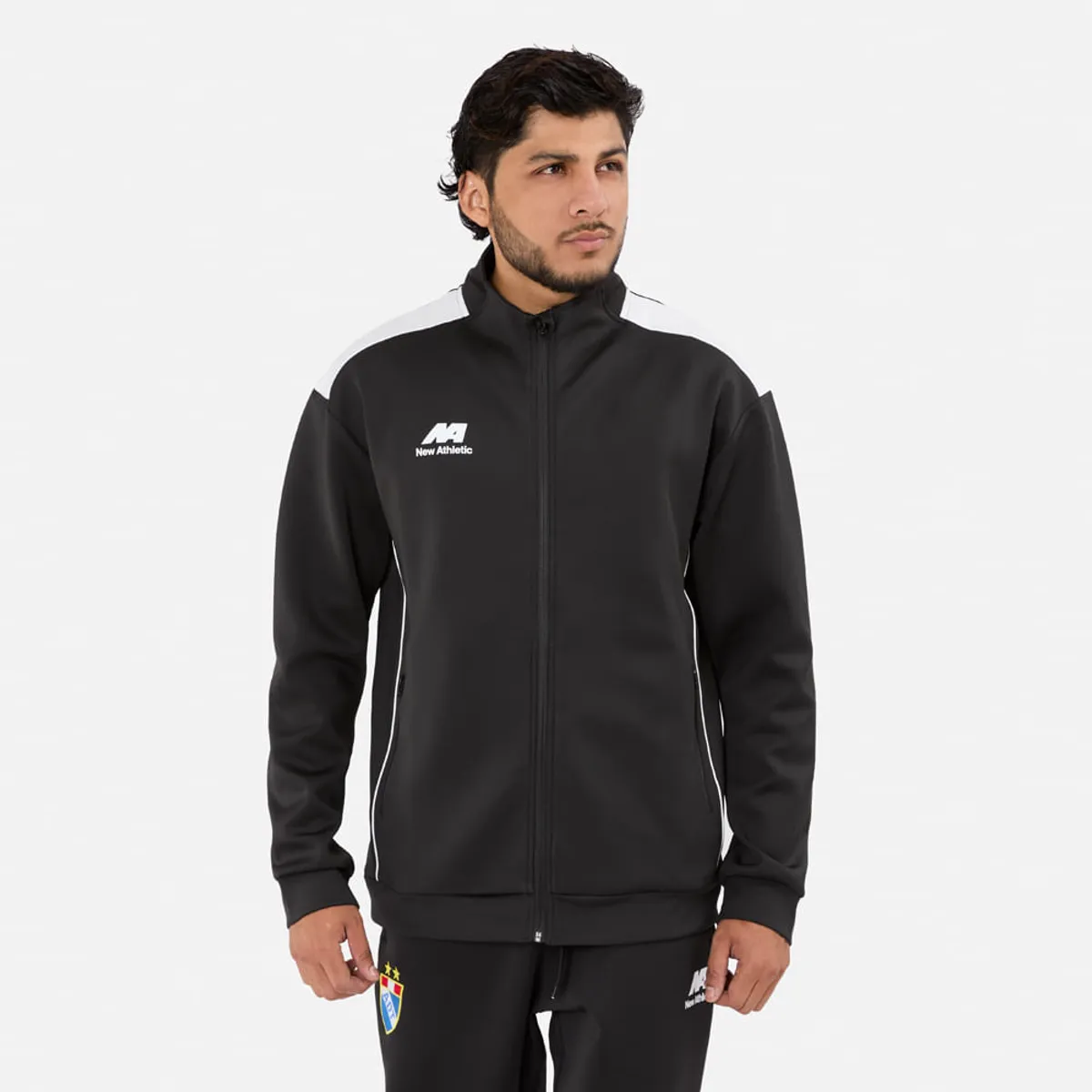 NEW ATHLETIC - Buzo New Athletic Reflex48 Negro Con Blanco Hombre