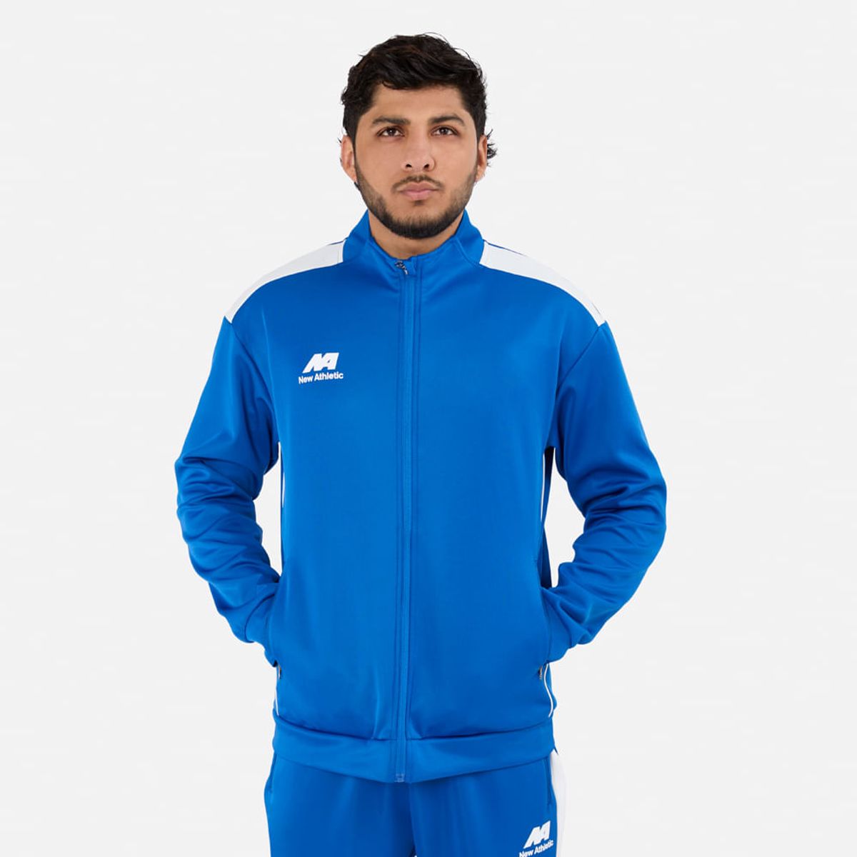 NEW ATHLETIC - Buzo New Athletic Reflex48 Azulino Con Blanco Hombre