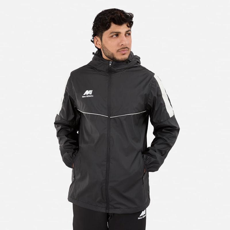 NEW ATHLETIC - Casaca New Athletic Dravox Negro Con Blanco Hombre