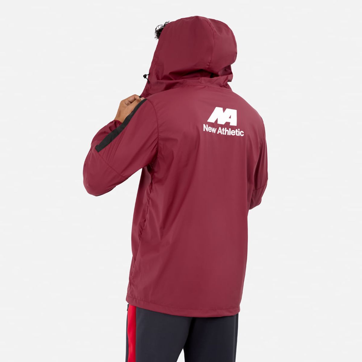 NEW ATHLETIC - Casaca New Athletic Dravox Vino Con Negro Hombre