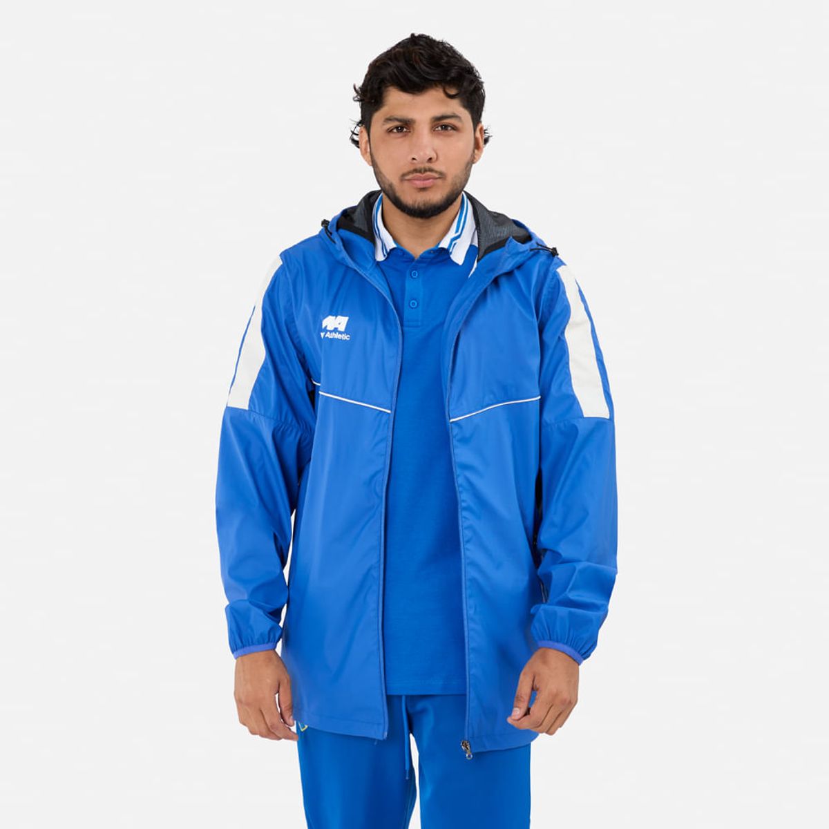 NEW ATHLETIC - Casaca New Athletic Dravox Azulino Con Blanco Hombre