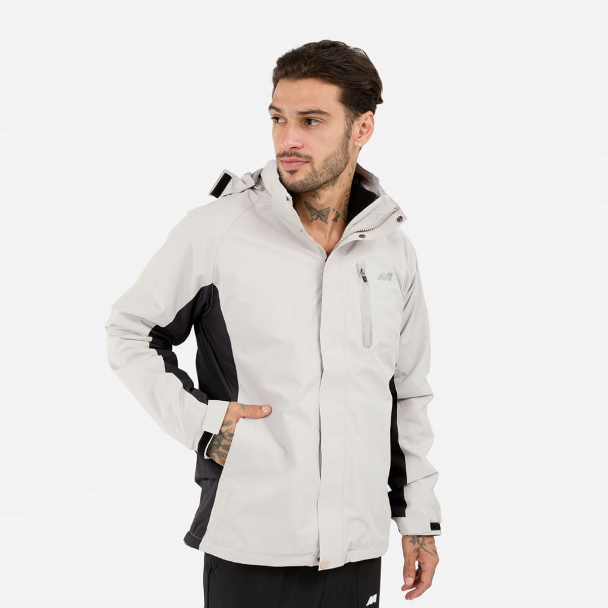 NEW ATHLETIC - Cortaviento New Athletic Nexor Beige Con Negro Hombre
