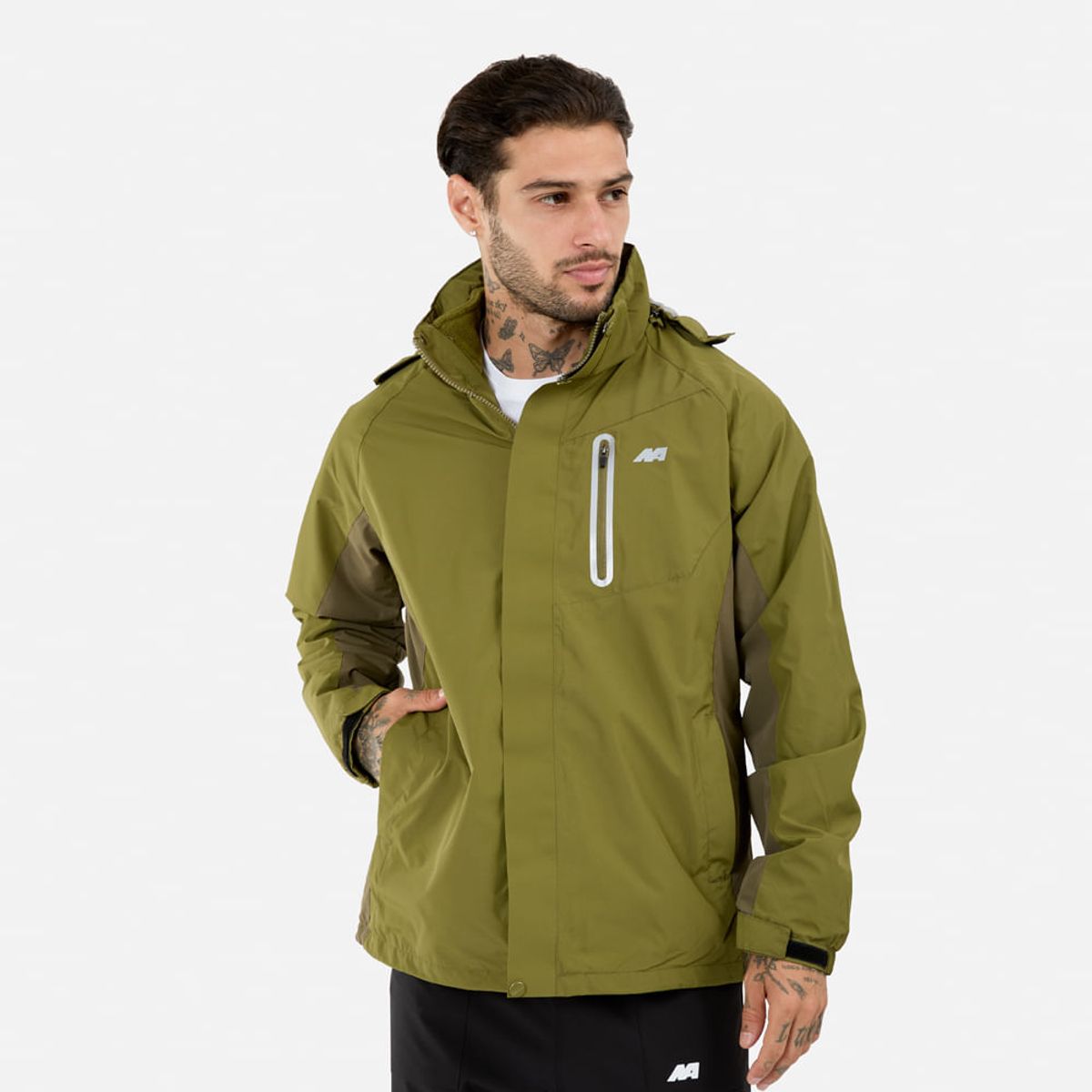 NEW ATHLETIC - Cortaviento New Athletic Nexor Verde Musgo Hombre