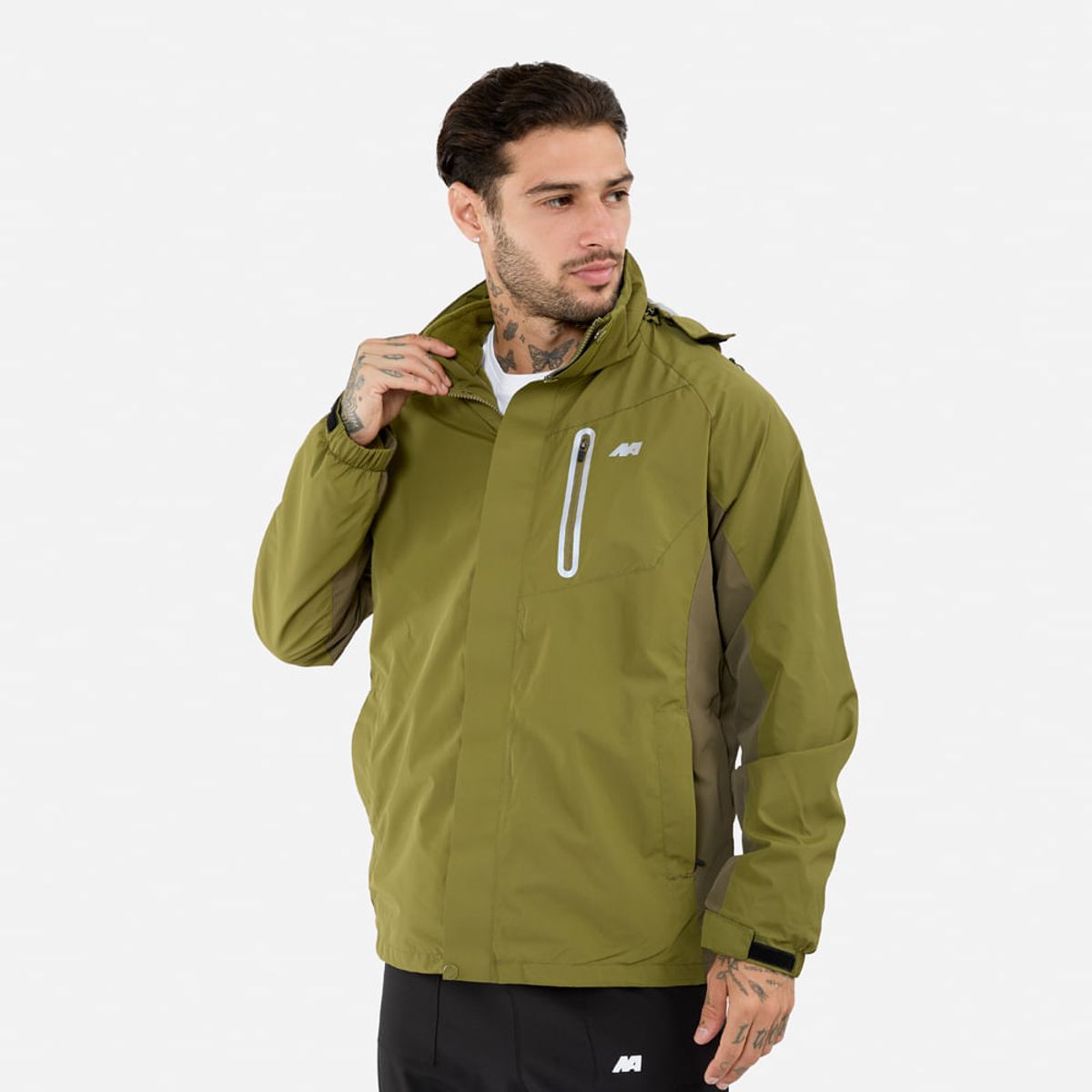 NEW ATHLETIC - Cortaviento New Athletic Nexor Verde Musgo Hombre