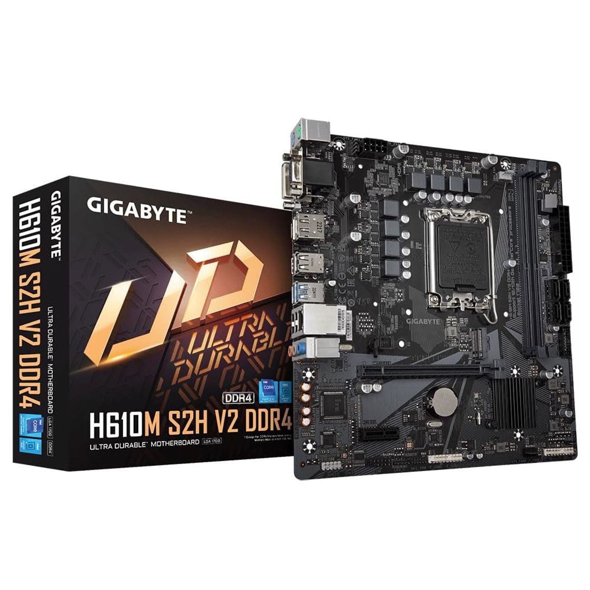 GIGABYTE - Motherboard Gigabyte H610M K DDR4 Intel LGA1700 Micro ATX