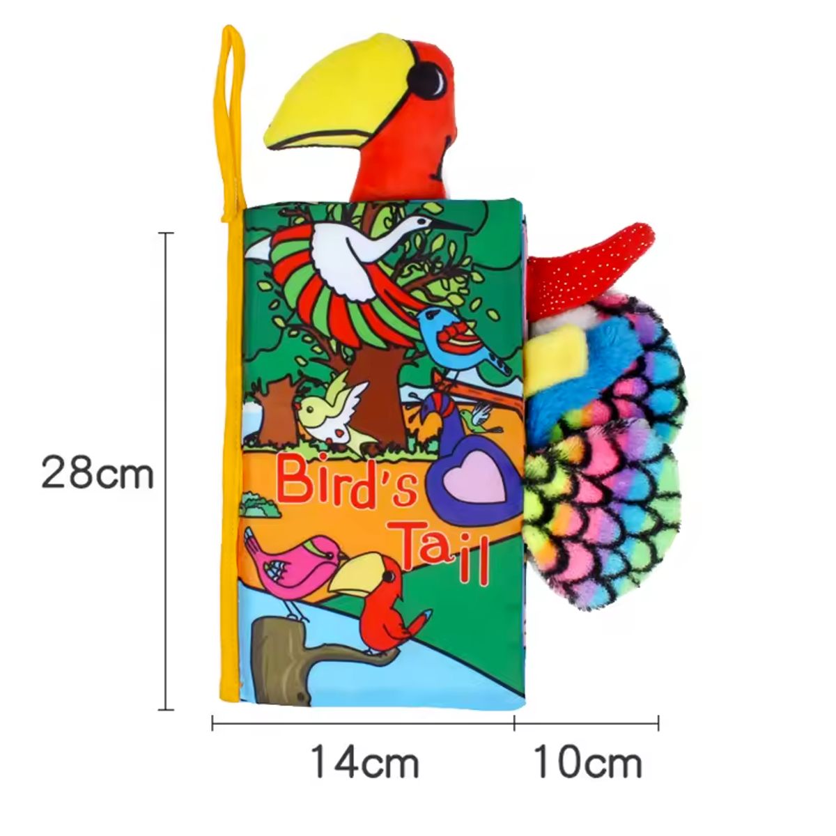 GENERICO - Libro de Tela Estimulación Sensorial Aves