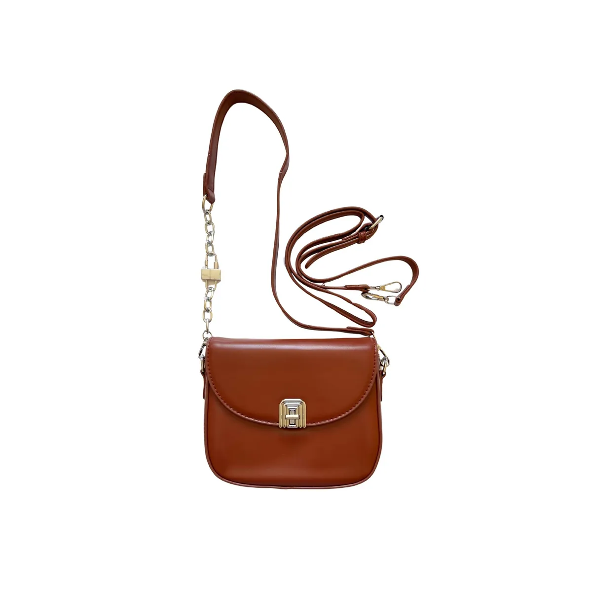 GENERICO - CARTERA CROSSBODY SQUARELY  HONEY GLAZE