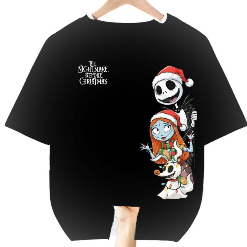 GENERICO - Polos Navidad Jack Skellington Christmas - Tallas desde 4 hasta XL