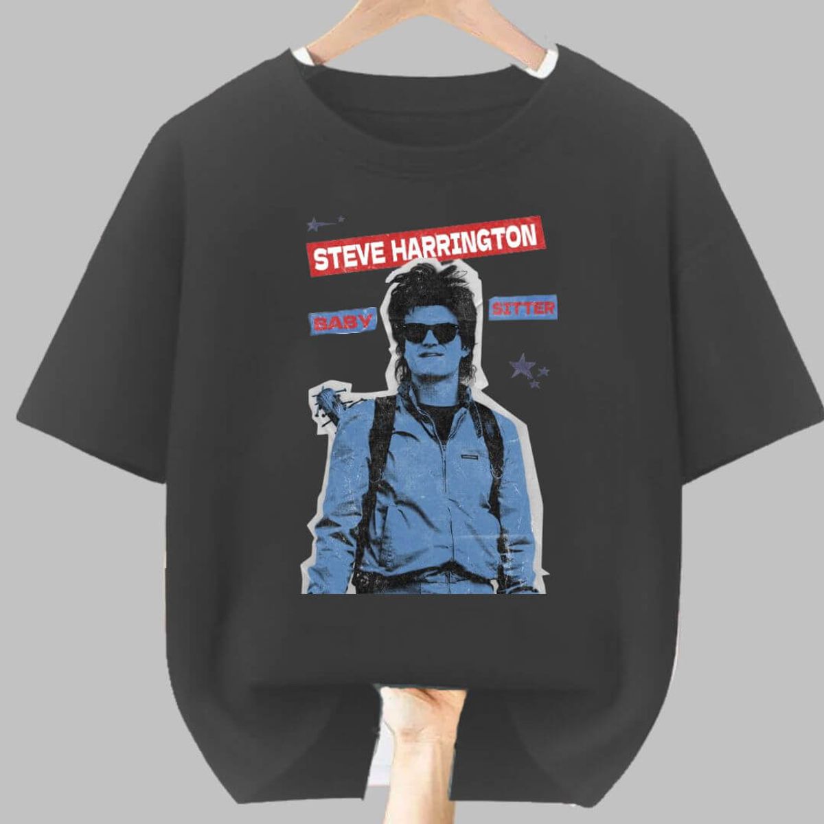 GENERICO - Polo Algodon Steve Harrington Stranger Things - Talla 12 hasta XL