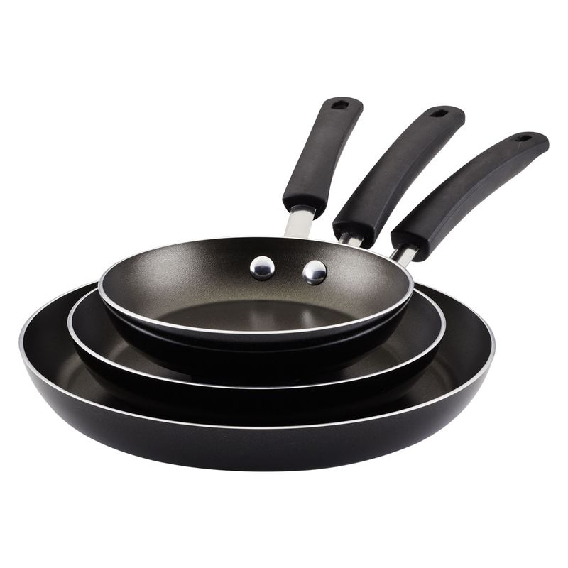 FARBERWARE - Set x3 Sartenes 20cm 25cm y 30cm Aluminio antiadherente Farberware