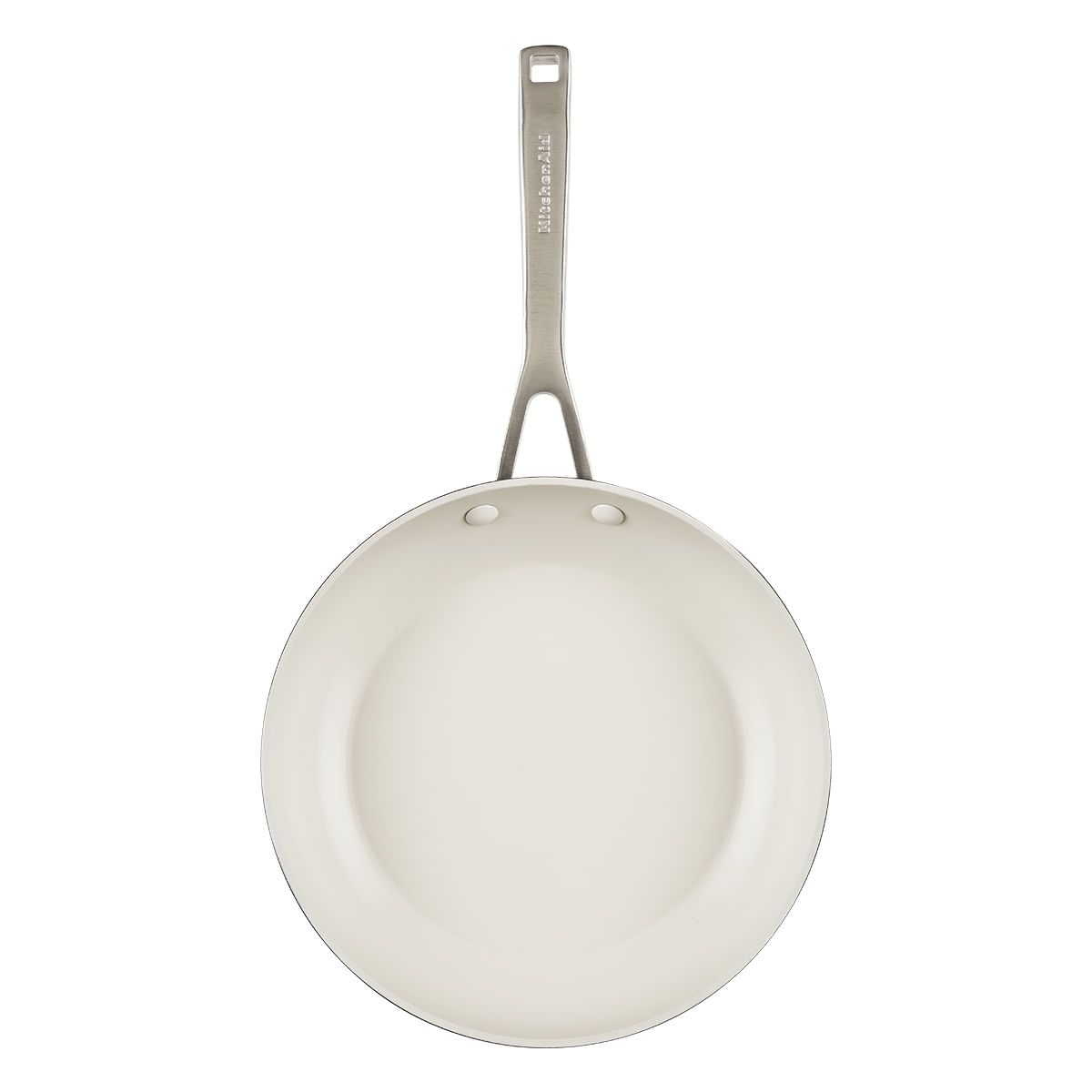 KITCHENAID - Set 2 Sartenes 21 y 25cm Aluminio Forjado Antiadherente Cerámico Negro