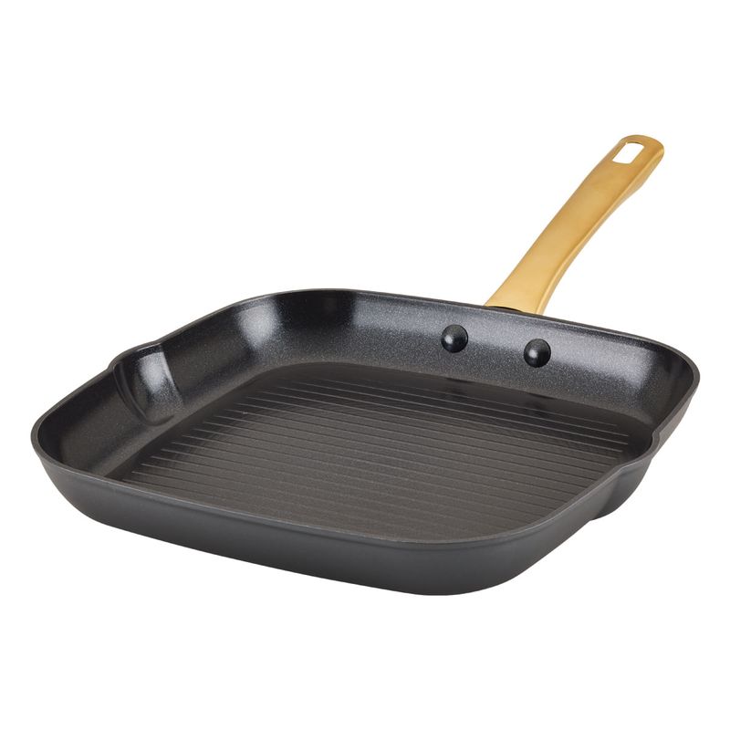 FARBERWARE - Plancha Grill 27cm Aluminio Forjado Antiadherente cerámico Negro