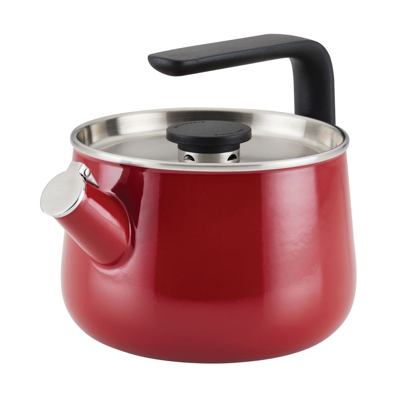 KITCHENAID - Tetera 1900ml acero inoxidable apta cocinas de inducción Rojo KitchenAid
