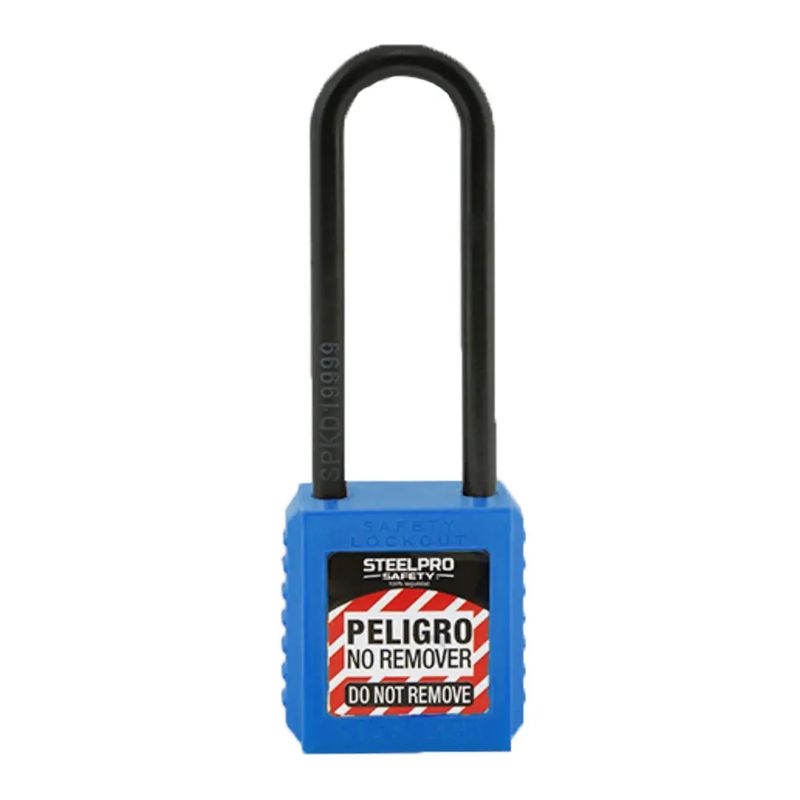 STELLPRO - CANDADO LOCK OUT X10 LONG STEELPRO AZUL