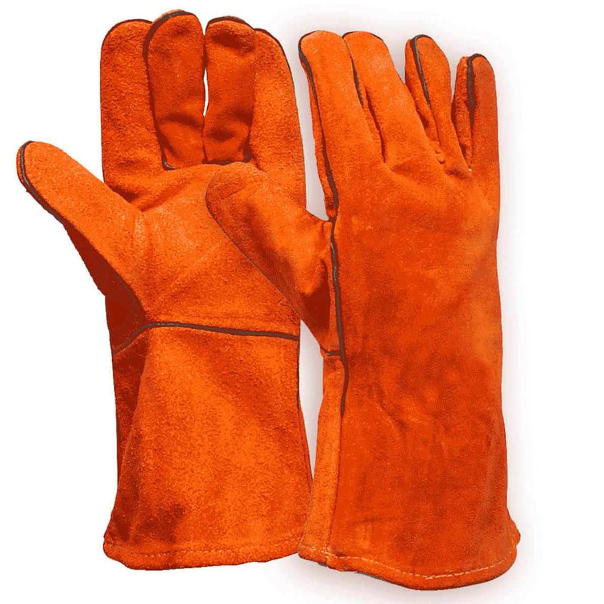 STELLPRO - GUANTE CUERO SOLDADOR NARANJO STEELPRO - PACK X 2 PARES