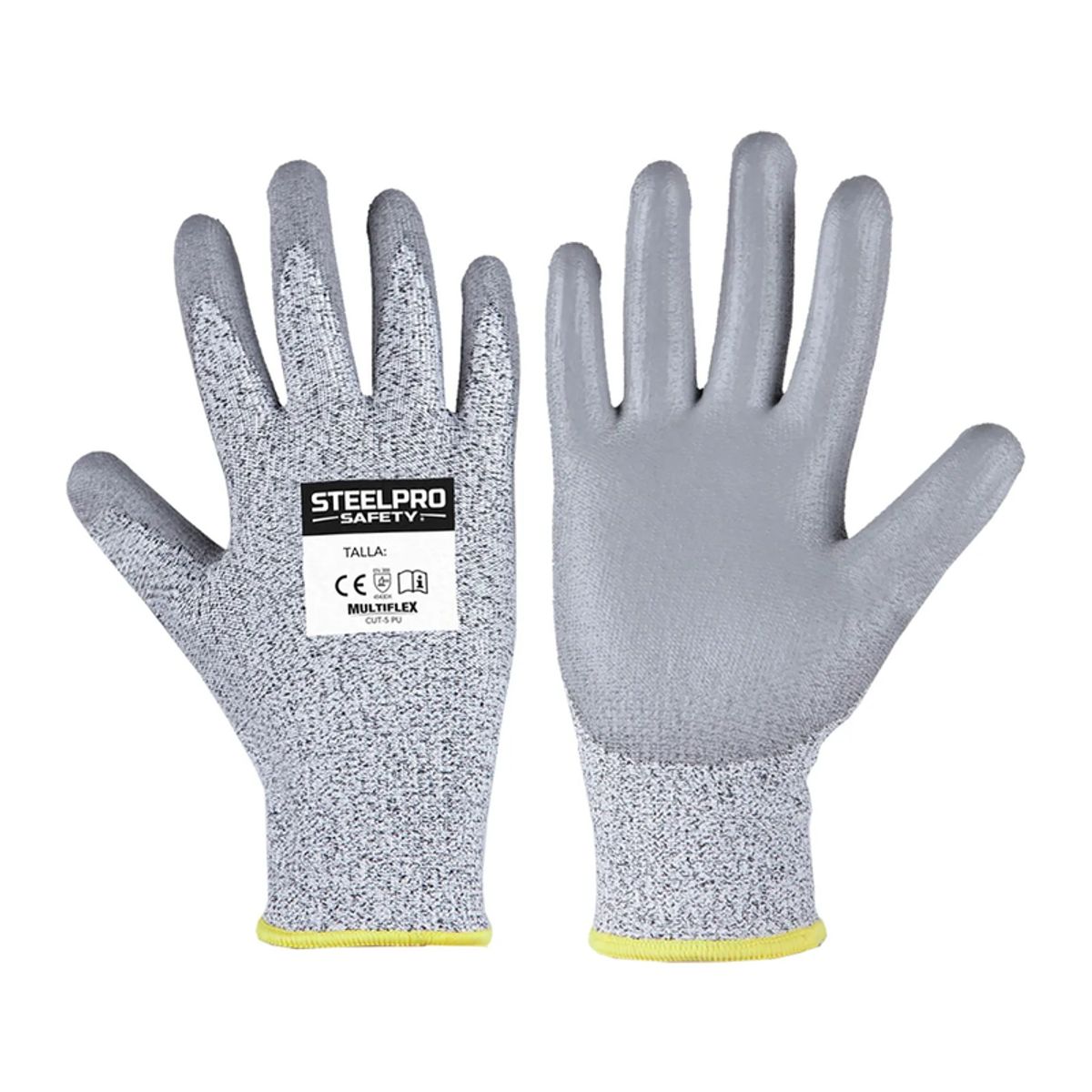 STELLPRO - GUANTE MULTIFLEX CUT-5 PU TALLA M STEELPRO - PACK X 6 (anticorte)