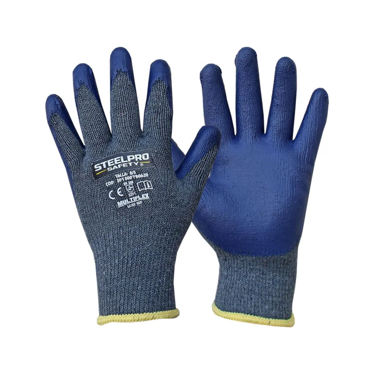STELLPRO - GUANTE MULTIFLEX LATEX ECO TALLA M STEELPRO - PACK X 12