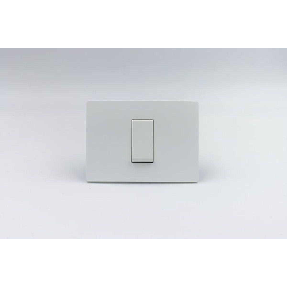 SINTHESI - INTERRUPTOR SIMPLE S33 PLACA BLANCA MATE Y DADO S22 BLANCO SINTHESI