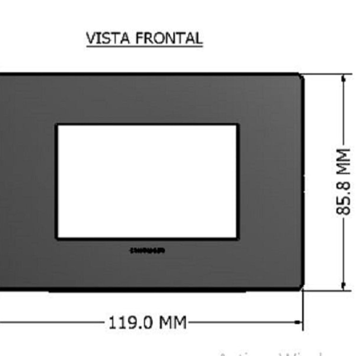SINTHESI - INTERRUPTOR SIMPLE S33 PLACA BLANCA MATE Y DADO S22 BLANCO SINTHESI