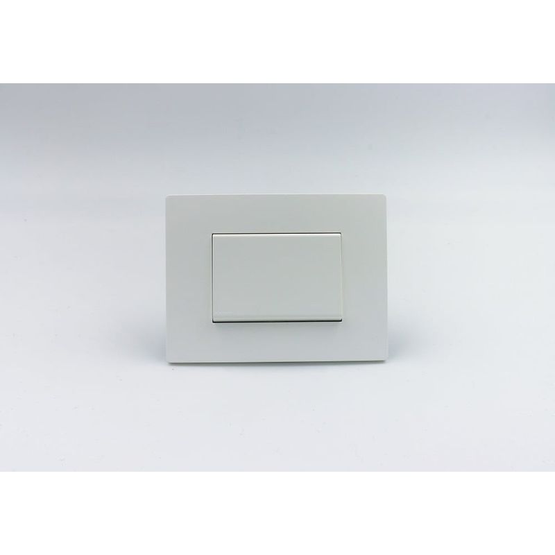 SINTHESI - CONMUTADOR DE 4 VIAS TECLON S33 PLACA BLANCA MATE Y DADO S22 BLANCO