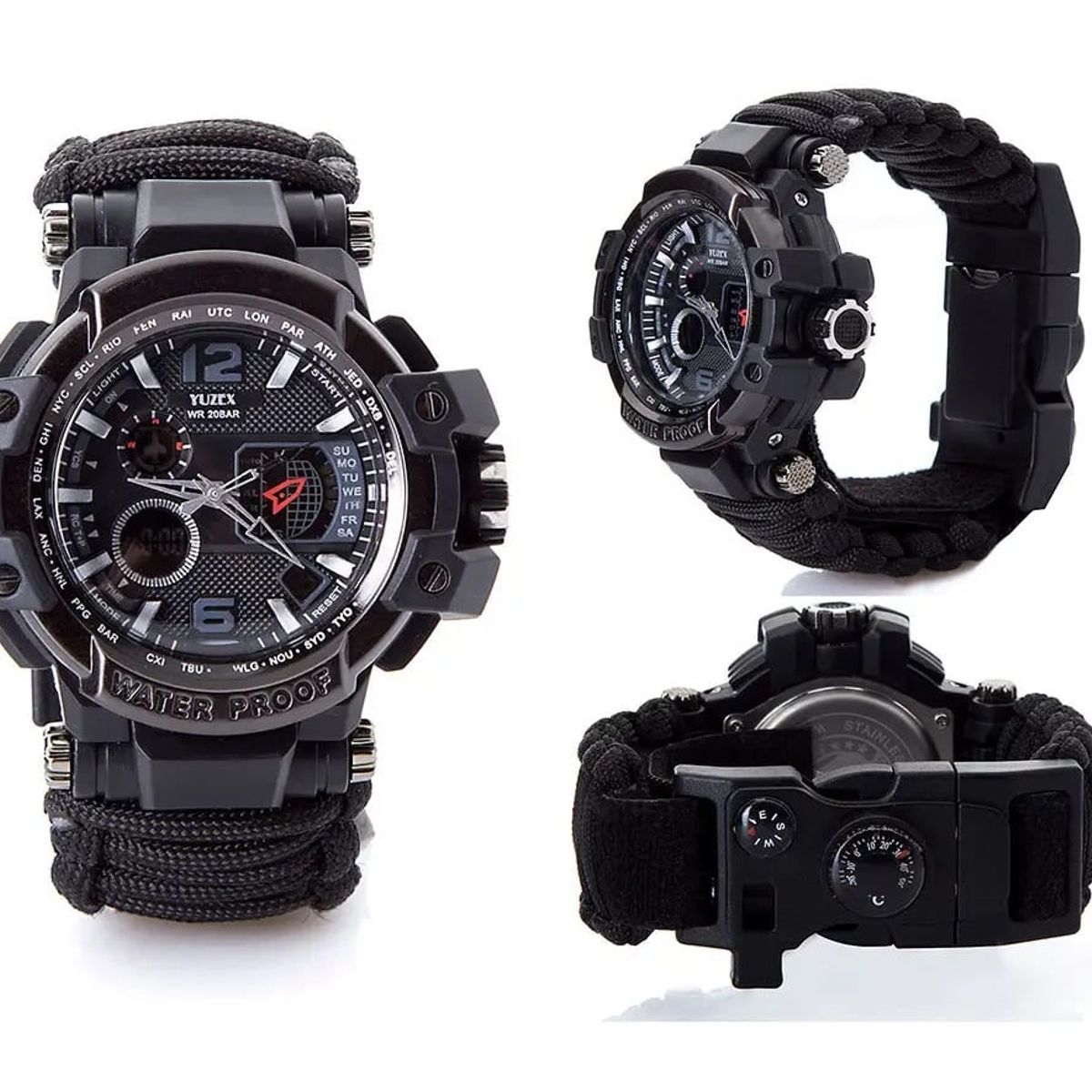 GENERICO - Reloj tactico militar con correa reforzadas