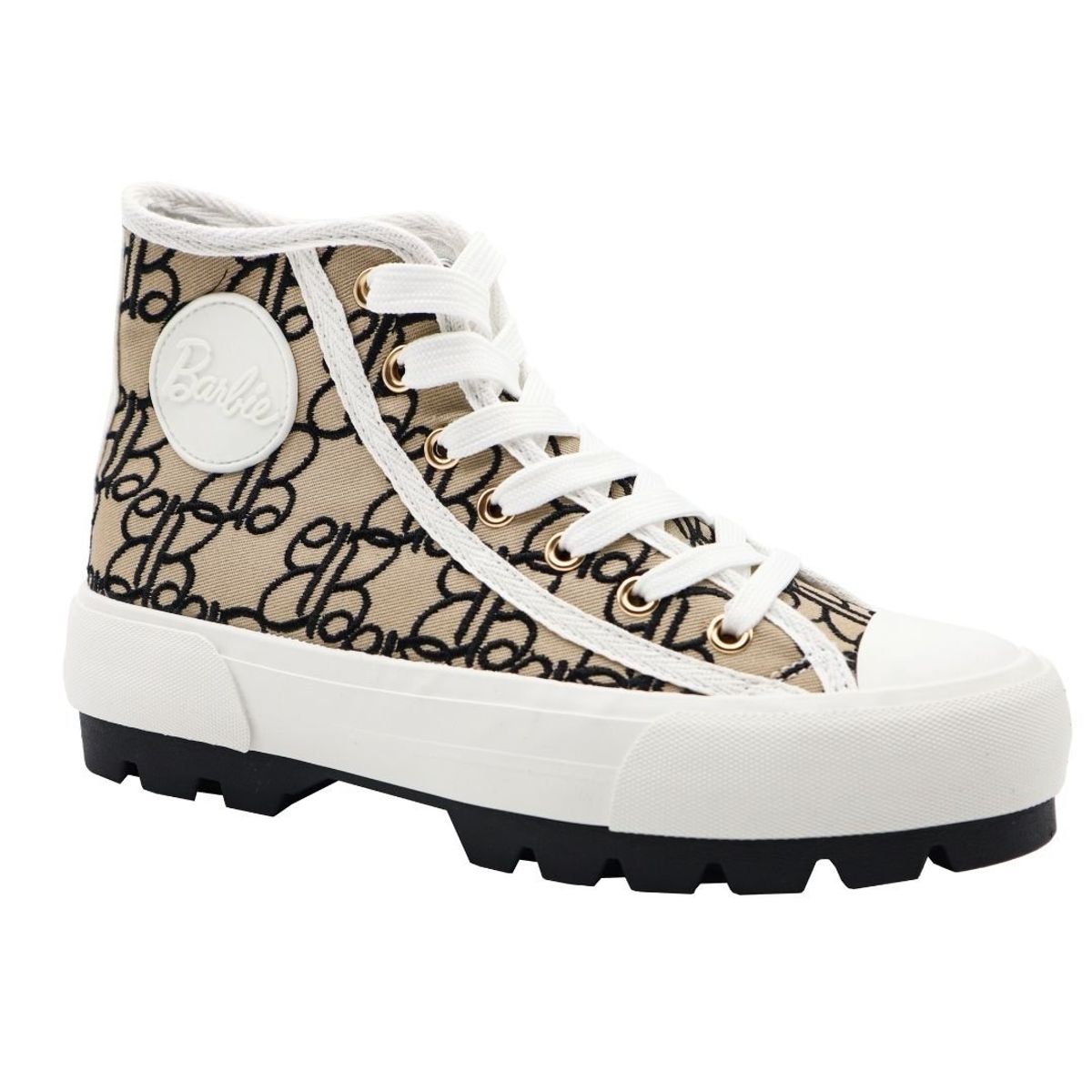 BARBIE - Zapatillas Mujer Barbie Botin Beige