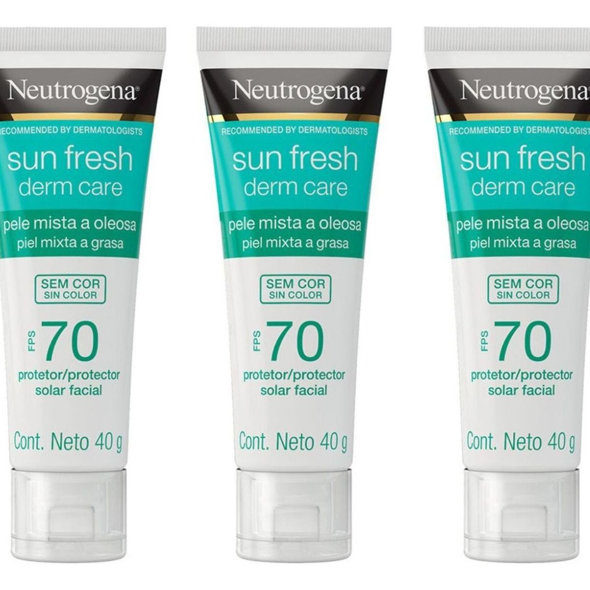 NEUTROGENA - Neutrogena Pack X3 Derm Care Bloqueador Facial Piel Grasa